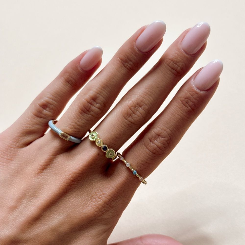 Multicolor Ring Set S1012 - Picture 4 of 4